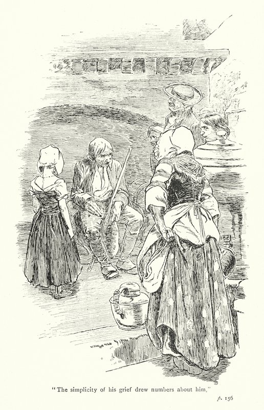 Illustration till A Sentimental Journey av Laurence Sterne (litografi) av Thomas Heath Robinson