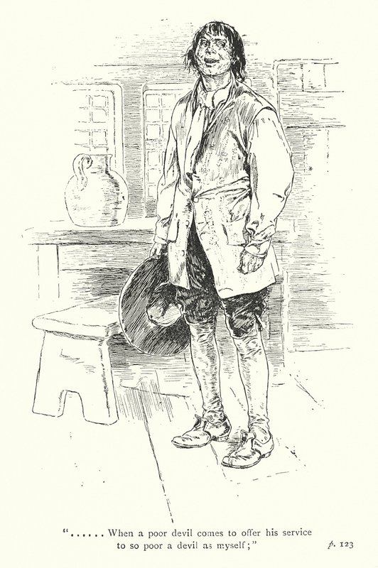 Illustration till A Sentimental Journey av Laurence Sterne (litografi) av Thomas Heath Robinson