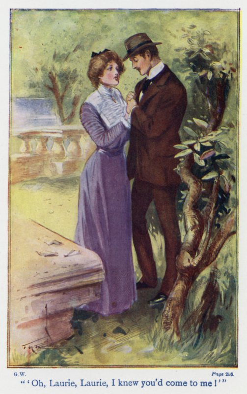 Illustration till Good Wives av Louisa M Alcott (färglitografi) av Thomas Heath Robinson