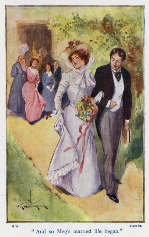 Illustration till Good Wives av Louisa M Alcott (färglitografi) av Thomas Heath Robinson