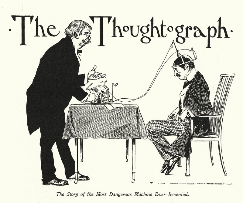 Tankeskildraren (litografi) av Thomas Heath Robinson