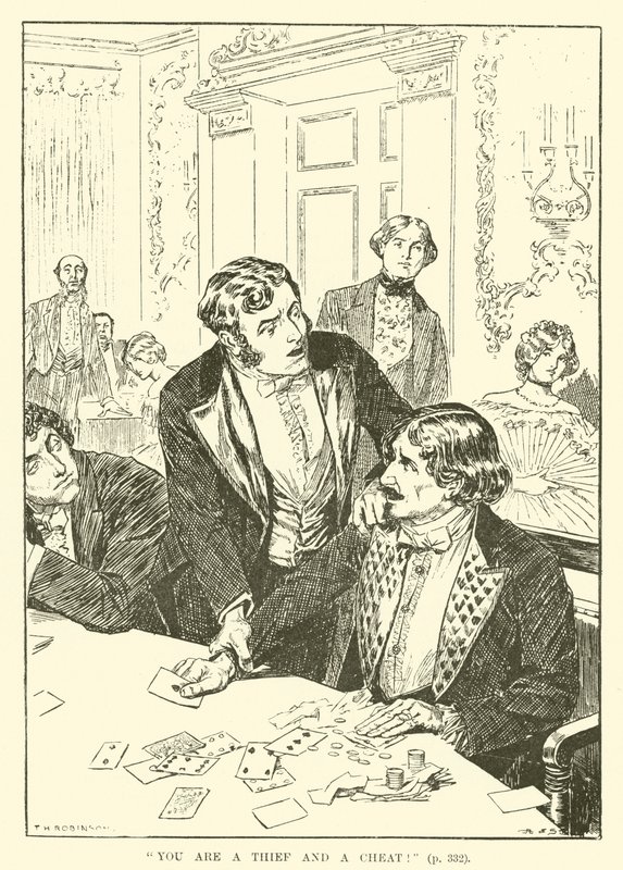 Du är en tjuv och en bedragare! (gravyr) av Thomas Heath Robinson