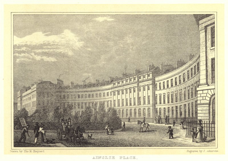 Ainslie Place (gravyr) av Thomas Hosmer (after) Shepherd