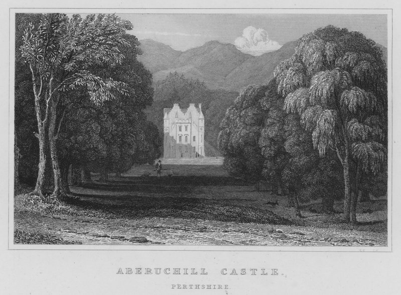 Aberuchill Castle, Perthshire (gravyr) av Thomas Hosmer Shepherd