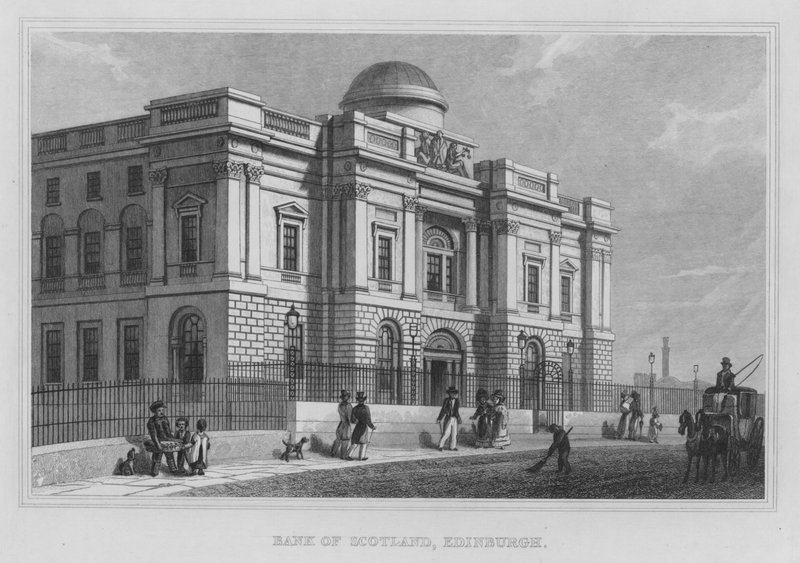 Bank of Scotland, Edinburgh (gravyr) av Thomas Hosmer Shepherd