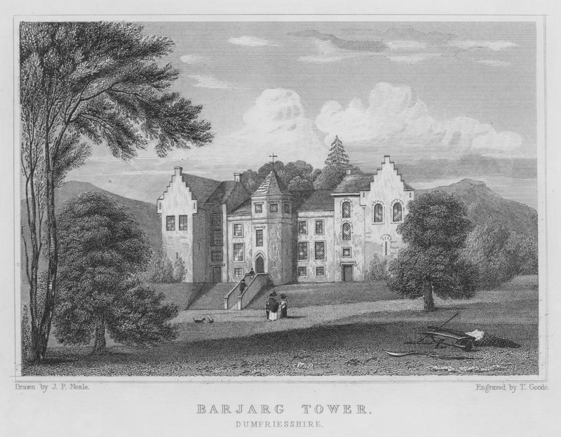 Barjarg Tower, Dumfriesshire (gravyr) av Thomas Hosmer Shepherd