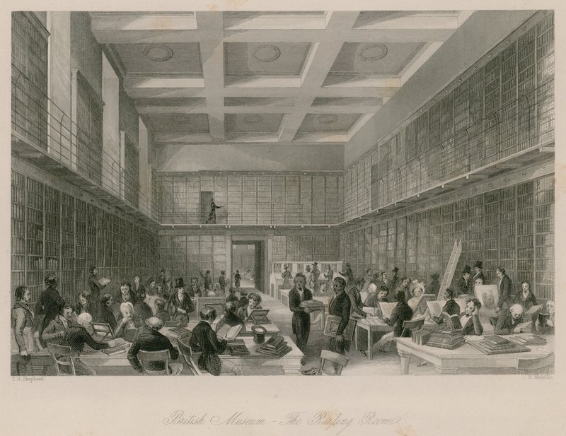 British Museum, Lässalen av Thomas Hosmer Shepherd