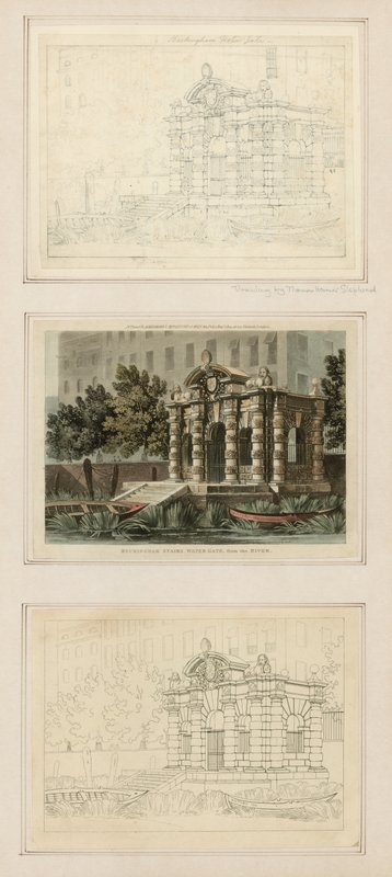 Buckingham Stairs Water Gate, från floden av Thomas Hosmer Shepherd