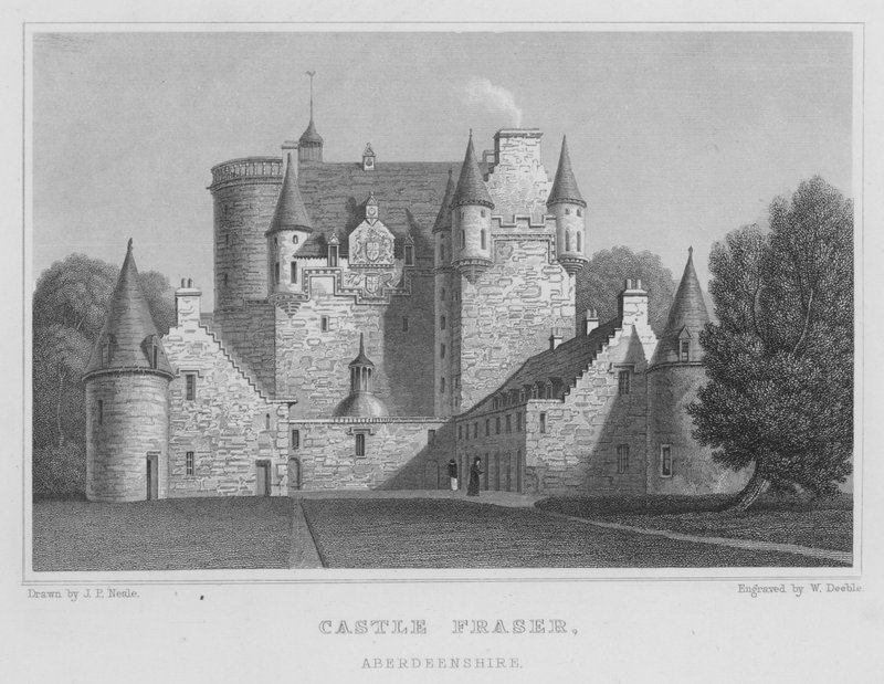 Castle Fraser, Aberdeenshire (gravyr) av Thomas Hosmer Shepherd