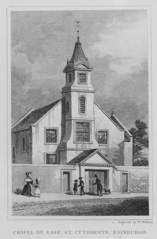 Chapel of Ease, St Cuthberts, Edinburgh (gravyr) av Thomas Hosmer Shepherd