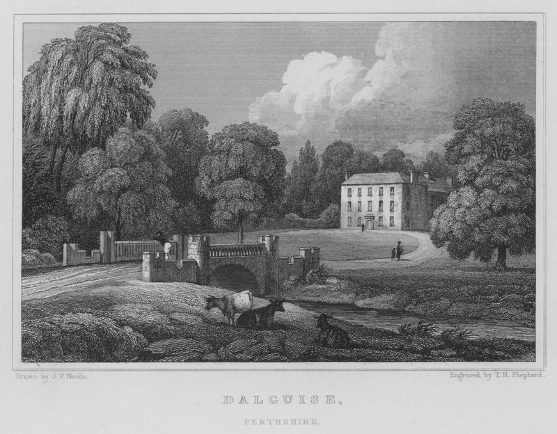 Dalguise, Perthshire (gravyr) av Thomas Hosmer Shepherd