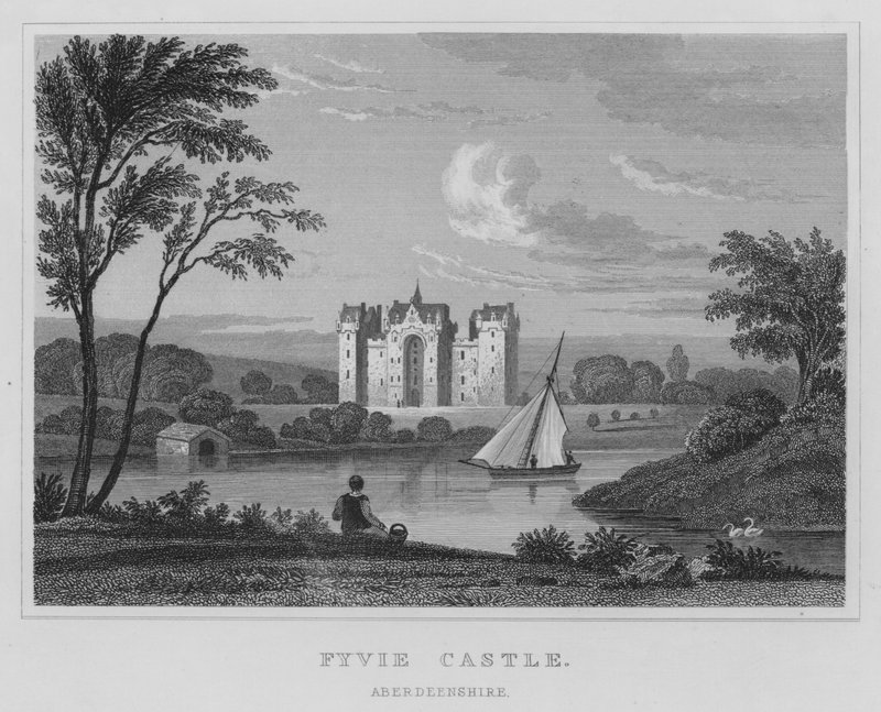 Fyvie Castle, Aberdeenshire (gravyr) av Thomas Hosmer Shepherd