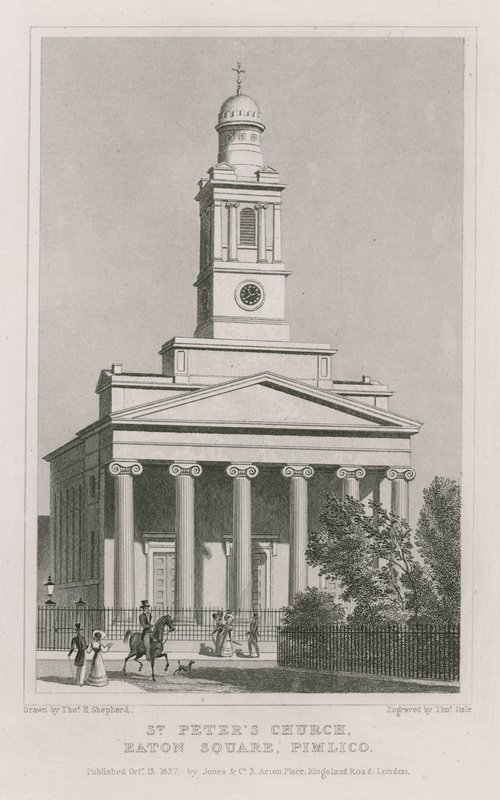 Peterskyrkan, Eaton Square, Pimlico av Thomas Hosmer Shepherd