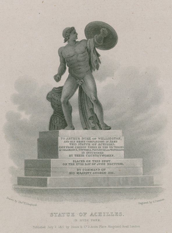 Staty av Achilles i Hyde Park, London av Thomas Hosmer Shepherd