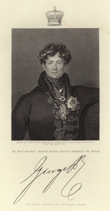 Porträtt av kung George IV av Thomas Lawrence