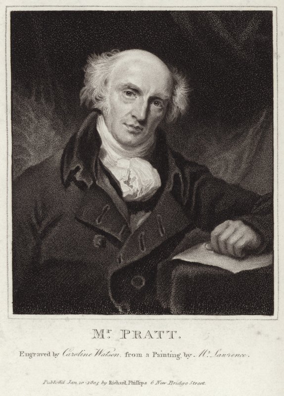 Porträtt av Samuel Jackson Pratt av Thomas Lawrence