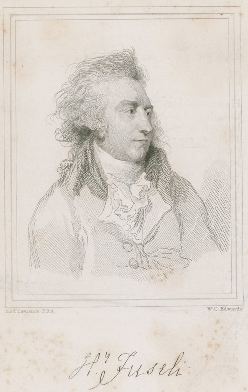Porträtt av den schweiziska målaren Henry Fuseli av Thomas Lawrence