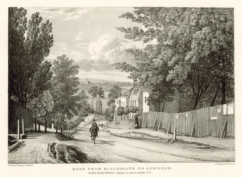 Väg från Blackheath till Lewisham, London av Thomas Mann Baynes