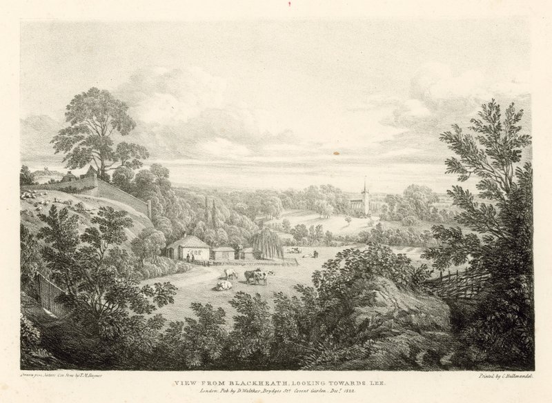 Utsikt från Blackheath mot Lee, London av Thomas Mann Baynes