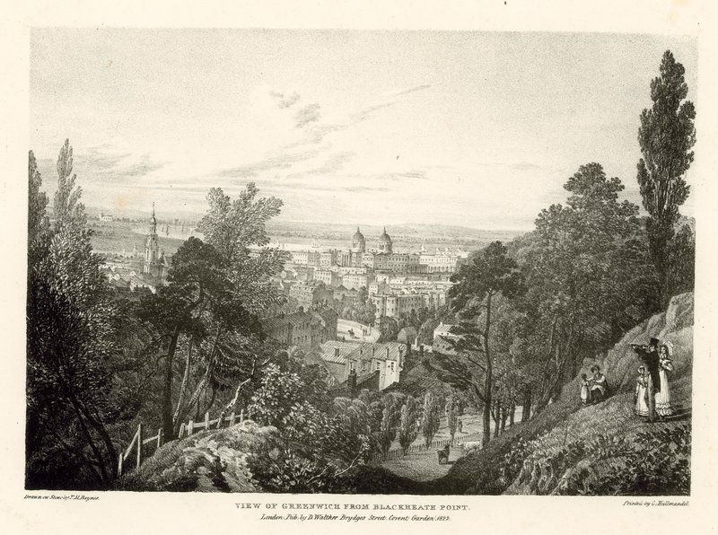 Utsikt över Greenwich från Blackheath Point, London av Thomas Mann Baynes