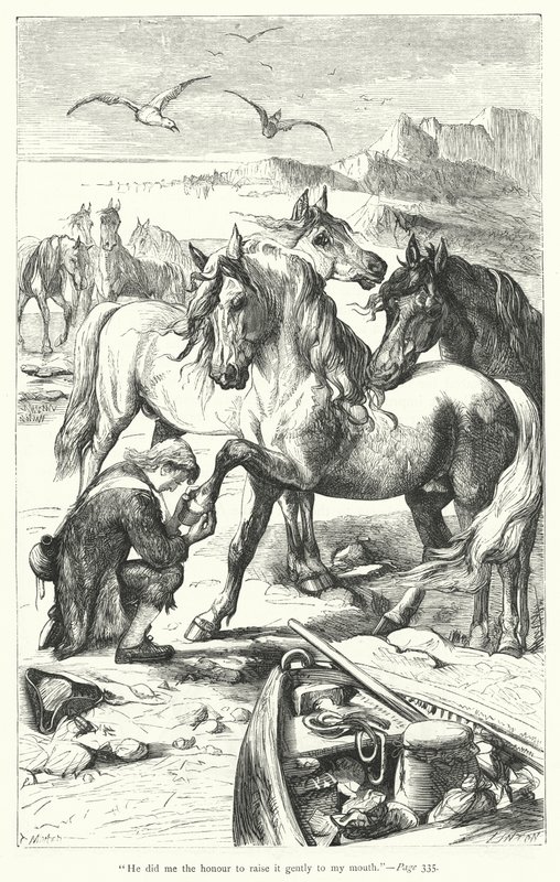 Illustration för Gullivers resor av Jonathan Swift (gravyr) av Thomas Morten