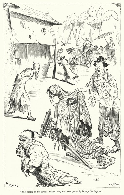 Illustration för Gullivers resor av Jonathan Swift (gravyr) av Thomas Morten