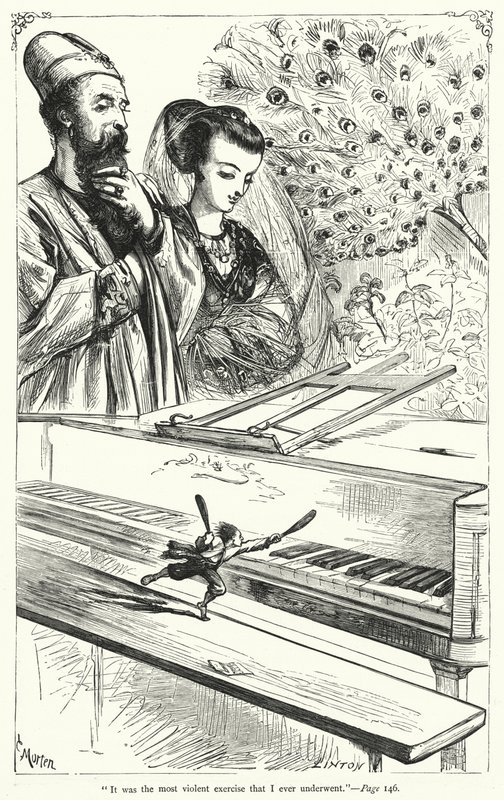 Illustration för Gullivers resor av Jonathan Swift (gravyr) av Thomas Morten