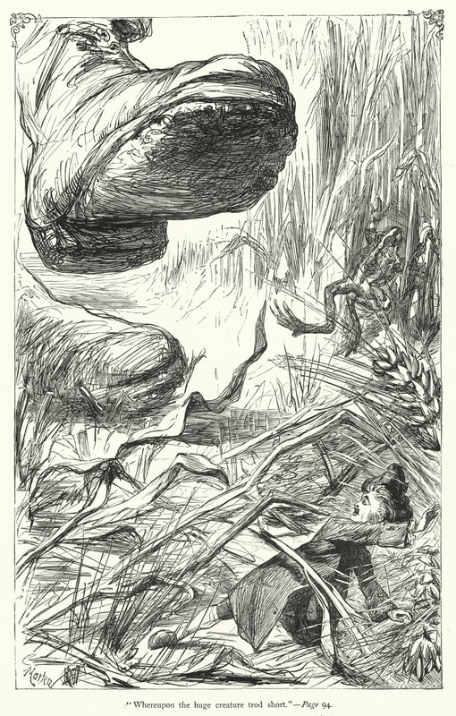 Illustration för Gullivers resor av Jonathan Swift (gravyr) av Thomas Morten