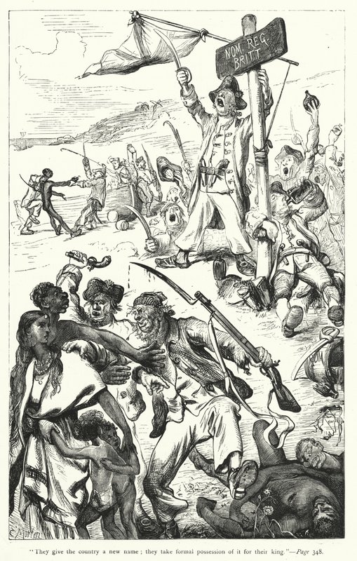 Illustration för Gullivers resor av Jonathan Swift (gravyr) av Thomas Morten