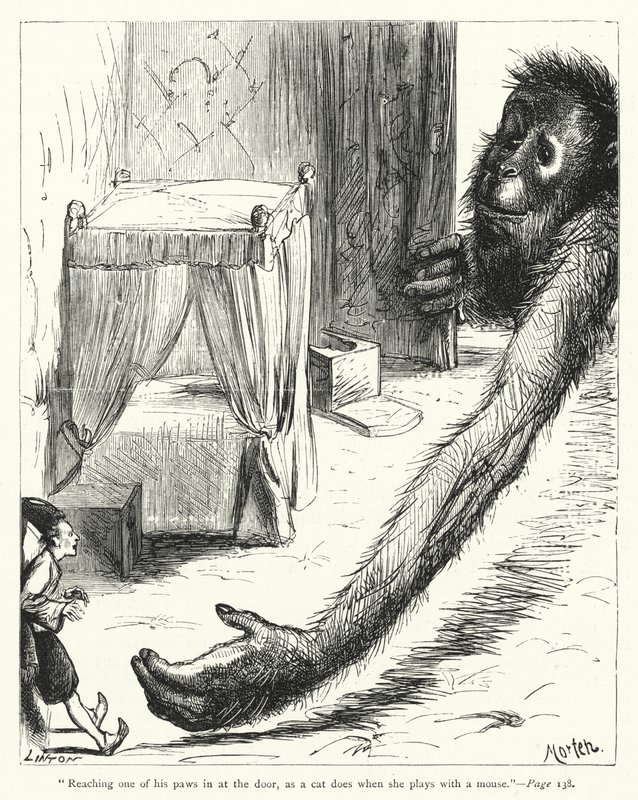 Illustration för Gullivers resor av Jonathan Swift (gravyr) av Thomas Morten