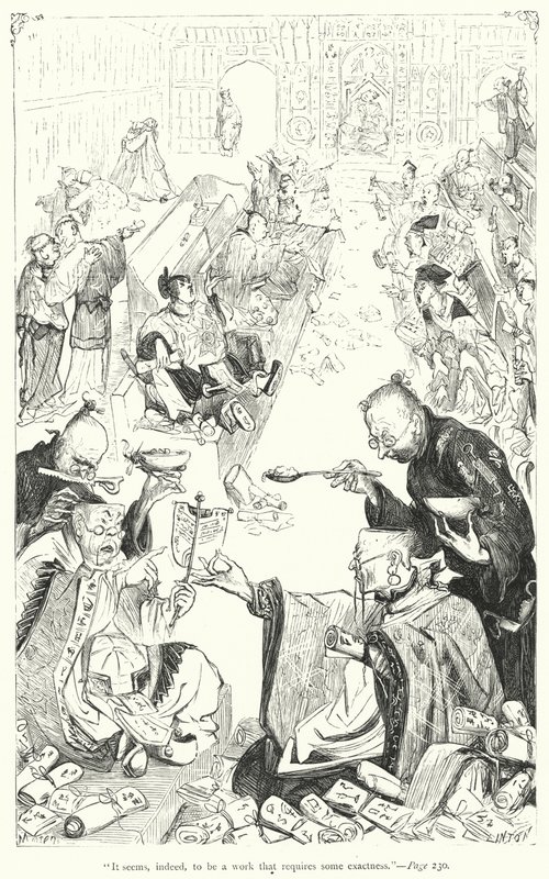 Illustration för Gullivers resor av Jonathan Swift (gravyr) av Thomas Morten