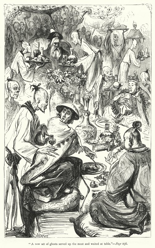 Illustration för Gullivers resor av Jonathan Swift (gravyr) av Thomas Morten