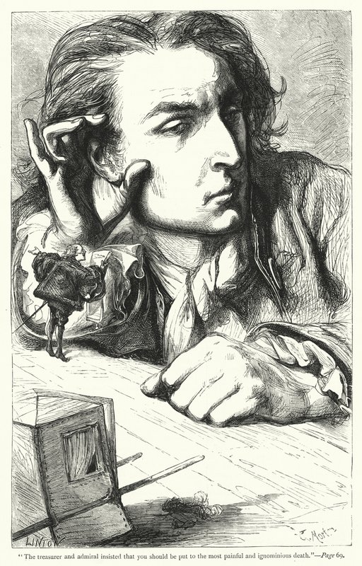Illustration för Gullivers resor av Jonathan Swift (gravyr) av Thomas Morten