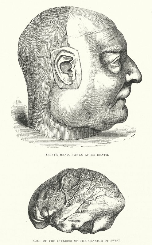 Illustration för livet av Jonathan Swift (gravyr) av Thomas Morten