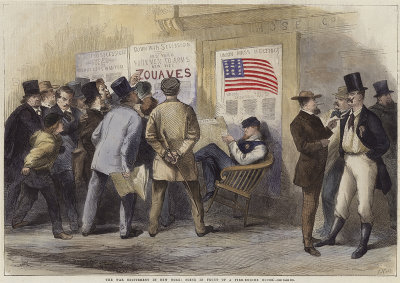 Krigsspänningen i New York av Thomas Nast