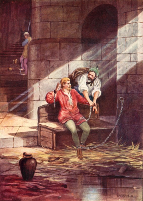 Escape of Gruffudd ap Cynan, King of Gwynedd, från Chester Castle av Thomas Prytherch
