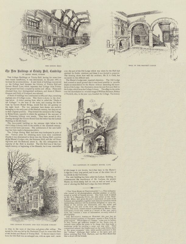 De nya byggnaderna i Trinity Hall, Cambridge av Thomas Raffles Davison