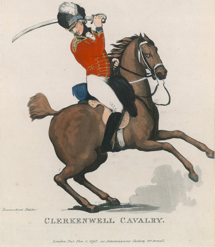 Clerkenwell kavalleri av Thomas Rowlandson