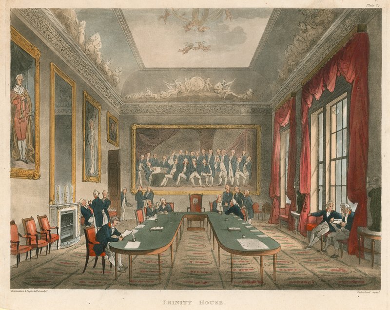 Interiör av Trinity House av Thomas Rowlandson