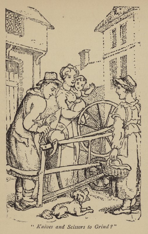 Knivar och saxar att slipa? av Thomas Rowlandson