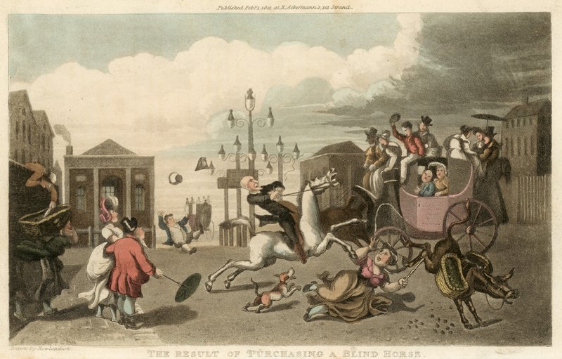 Resultatet av att köpa en blind häst av Thomas Rowlandson