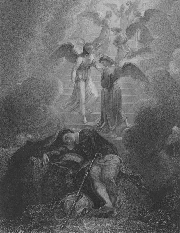 Jacobs Vision, 1 Mosebok 28, Vers 10-16 av Thomas Stothard