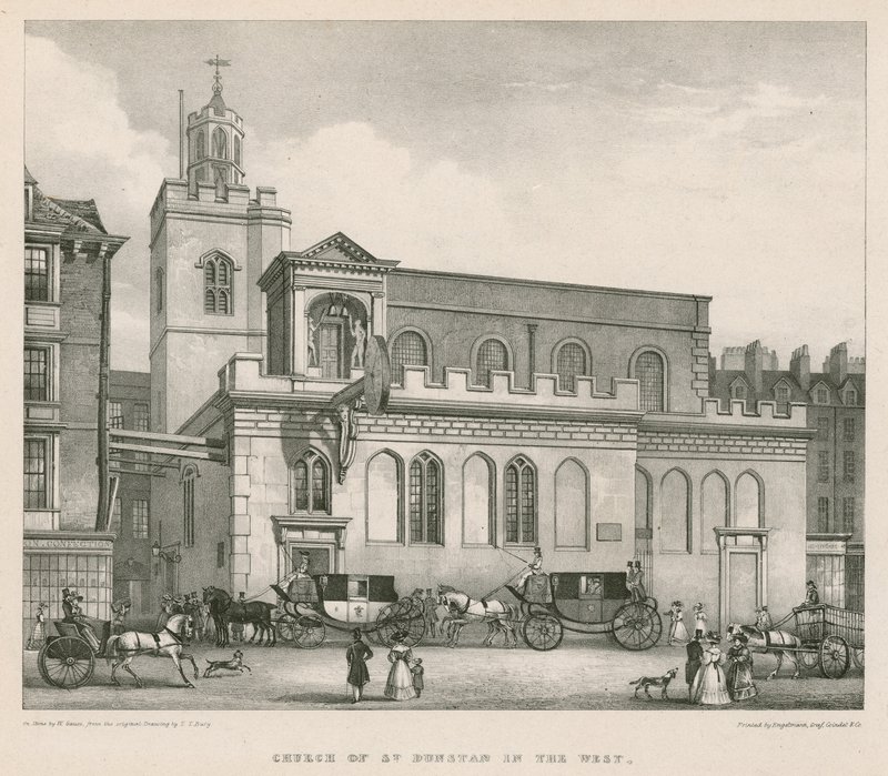 Church of St Dunstan i väst av Thomas Talbot Bury