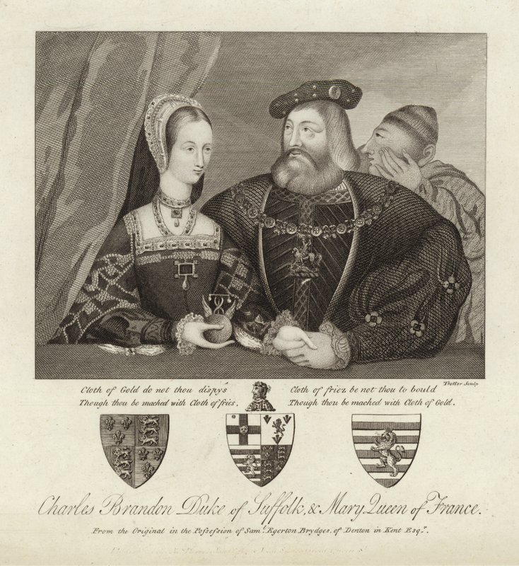Charles Brandon hertig av Suffolk och Mary drottning av Frankrike av Thomas Trotter