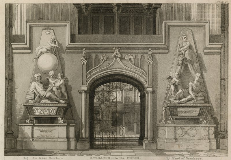 Entré till kören, Westminster Abbey, London av Thomas Uwins