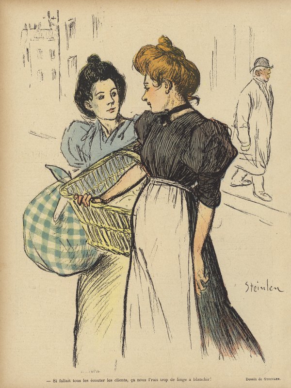 Illustration för Le Rire av Théophile Alexandre Steinlen