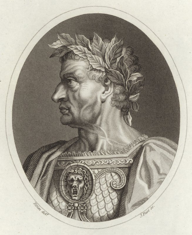 Galba Caesar, romersk kejsare av Tiziano Vecelli