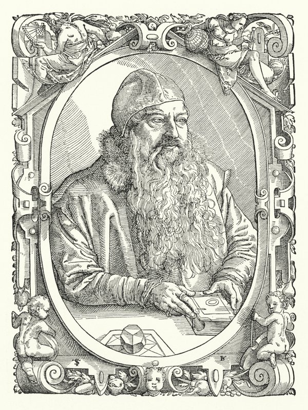 Stephan Brechtl, tysk matematiker från 1500-talet av Tobias Stimmer