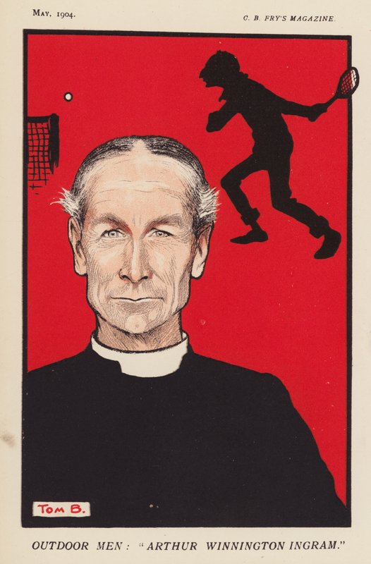 Arthur Winnington-Ingram, biskop av London (färglitografi) av Tom Browne