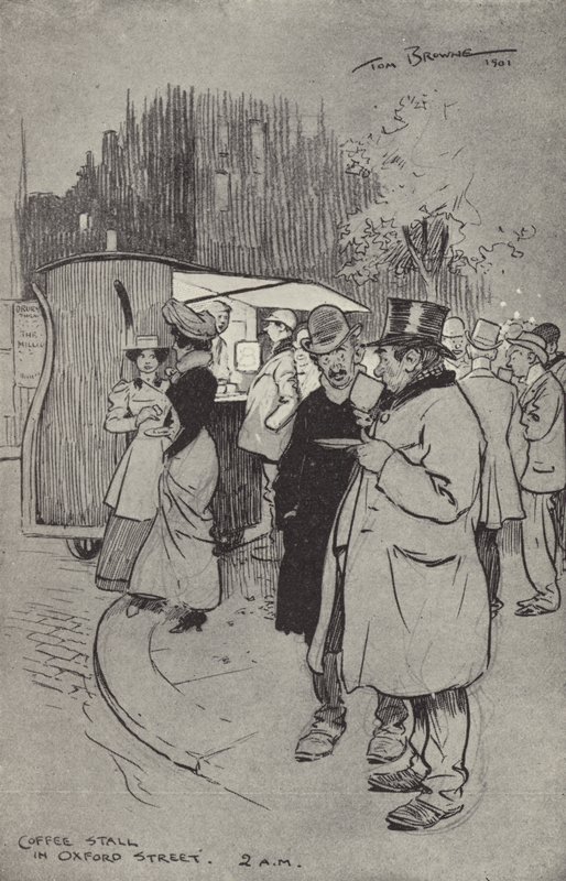 Coffee Stall på Oxford Street, 02.00 av Tom Browne